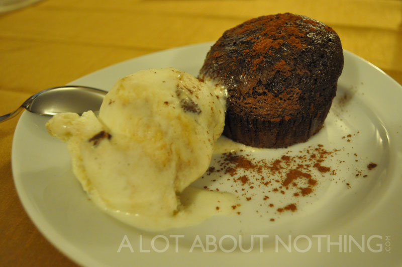 Chocolate Lava Cake with Ice Cream