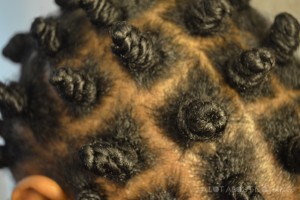 Bantu Knots aka Chiney Bumps