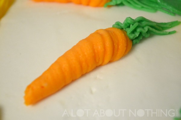 I love these buttercream icing carrots I made with tips #12 and #233.