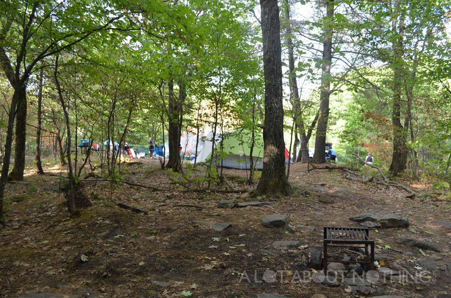 Our group's two campsites